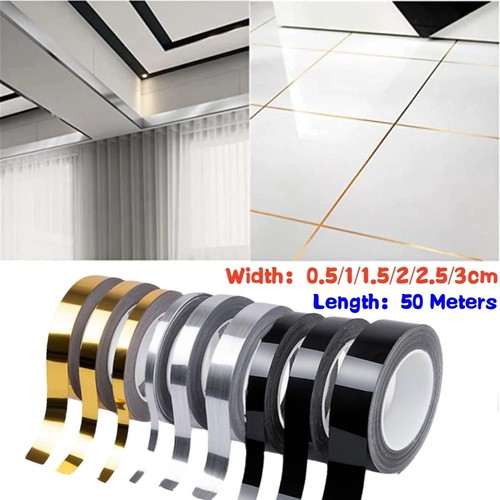 50m gold black self adhesive - 50m,